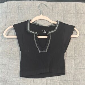 Urban Outfitters Black Ribbed Tank Top